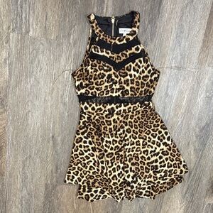 Leopard Print Sleeveless Dress
